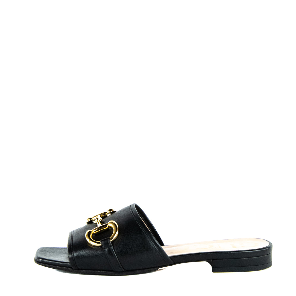 Gucci Black Leather Horsebit Sandals Size US 6.5 | EU 36.5 - Love that Bag etc - Preowned Authentic Designer Handbags & Preloved Fashions