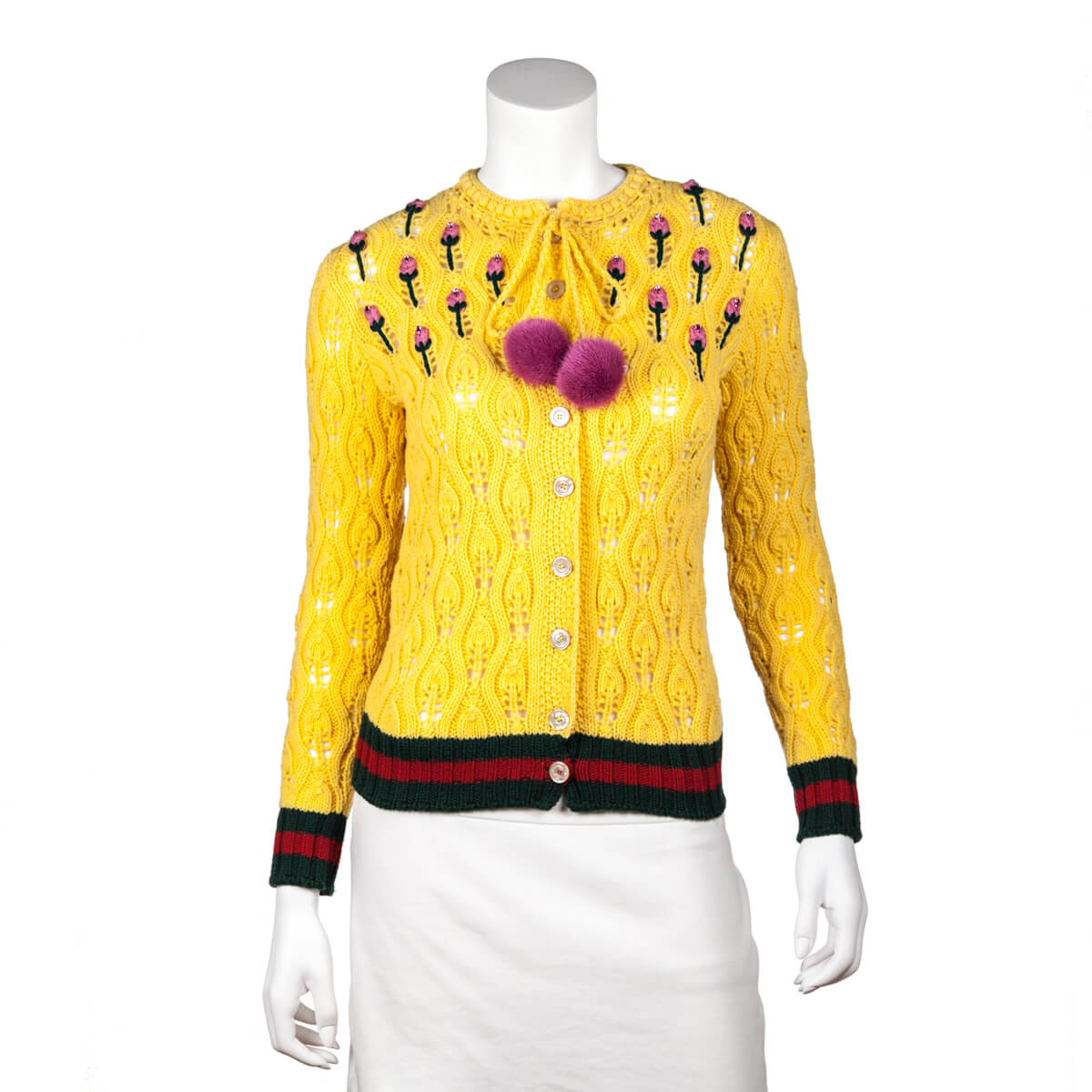 Prada - Orange, Pink & Black Crochet Wool Bralette Sz 4 – Current Boutique