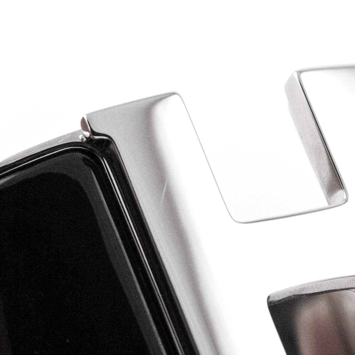 Hermes Black Enamel & Palladium Extra Wide Clic Clac H Bracelet PM - Love that Bag etc - Preowned Authentic Designer Handbags & Preloved Fashions