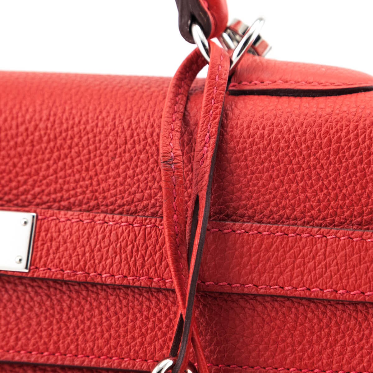 Hermes Geranium Togo Kelly Retourne II 35 - Love that Bag etc - Preowned Authentic Designer Handbags & Preloved Fashions