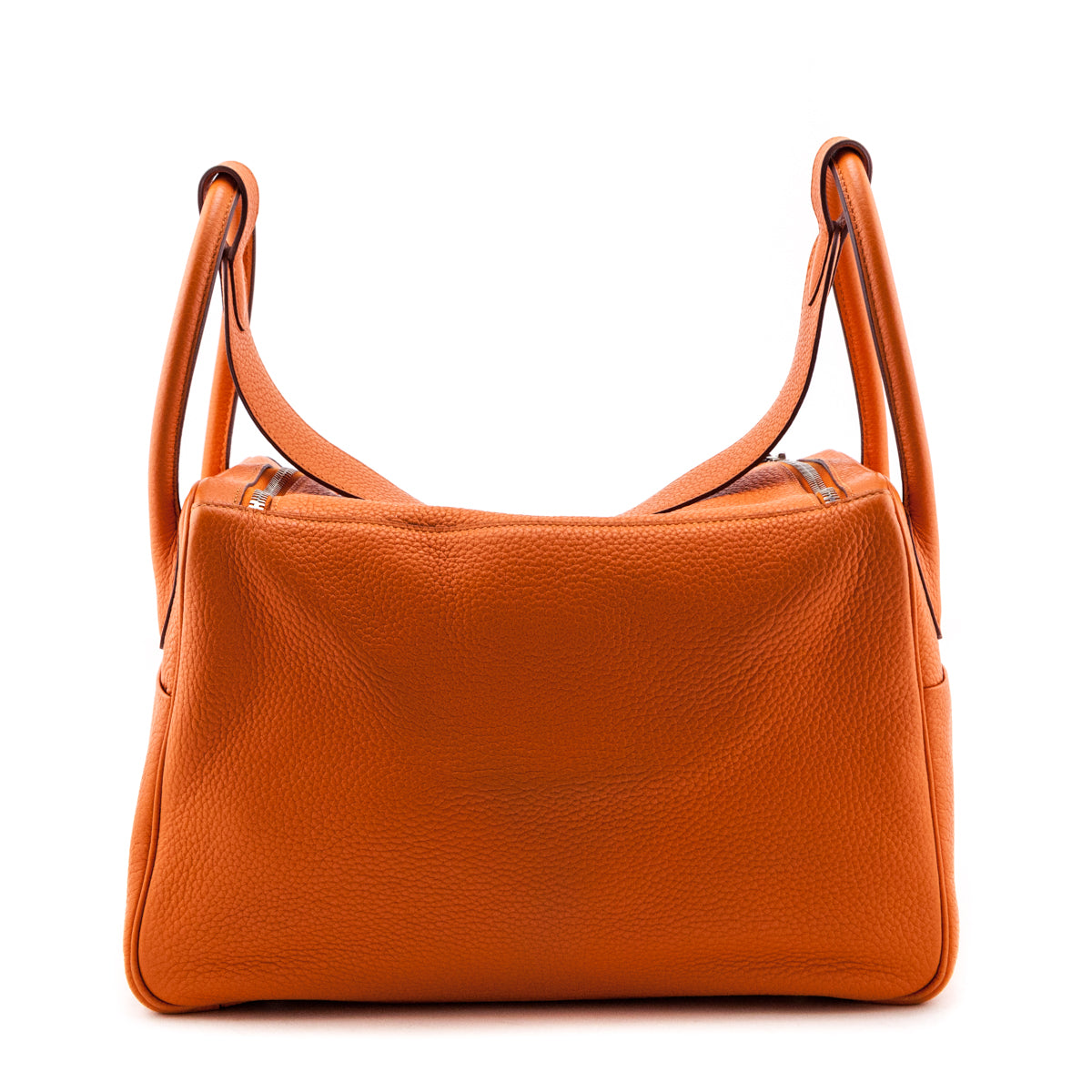 Hermes H Orange Clemence Lindy 30 - Love that Bag etc - Preowned Authentic Designer Handbags & Preloved Fashions