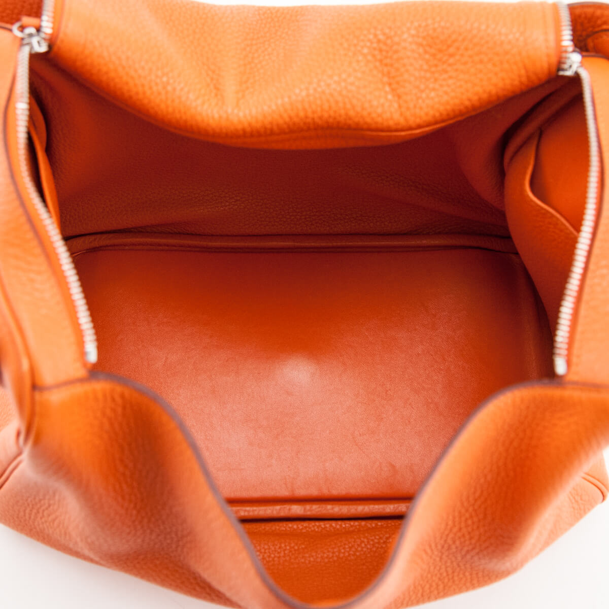 Hermes H Orange Clemence Lindy 30 - Love that Bag etc - Preowned Authentic Designer Handbags & Preloved Fashions
