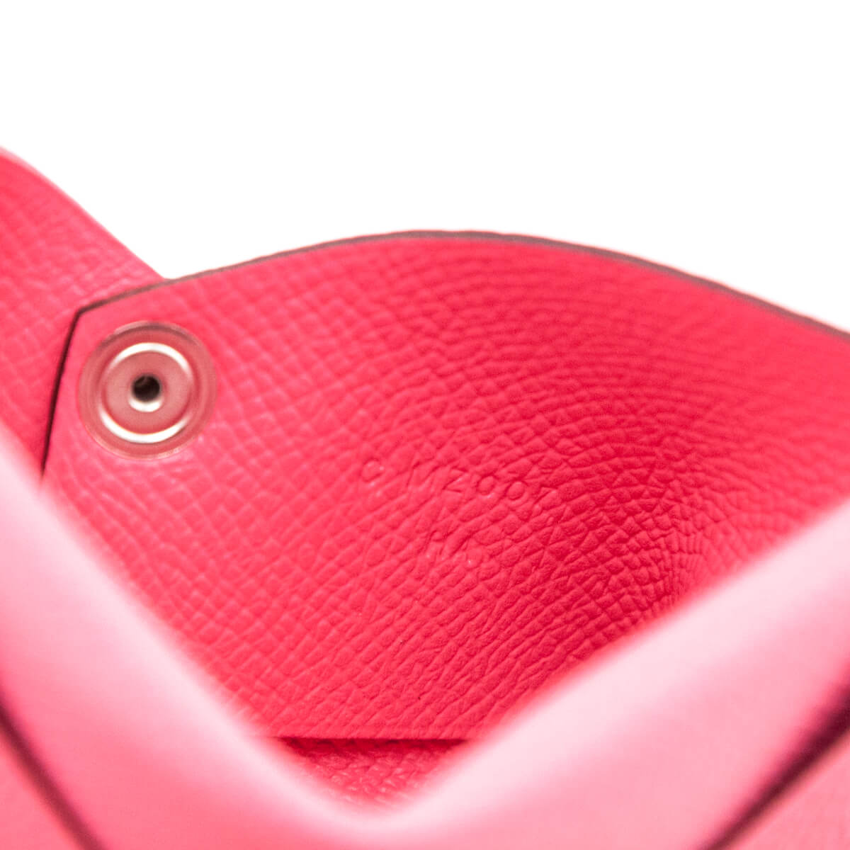 Hermes Rose Azalee Epsom Calvi Card Holder - Love that Bag etc - Preowned Authentic Designer Handbags & Preloved Fashions