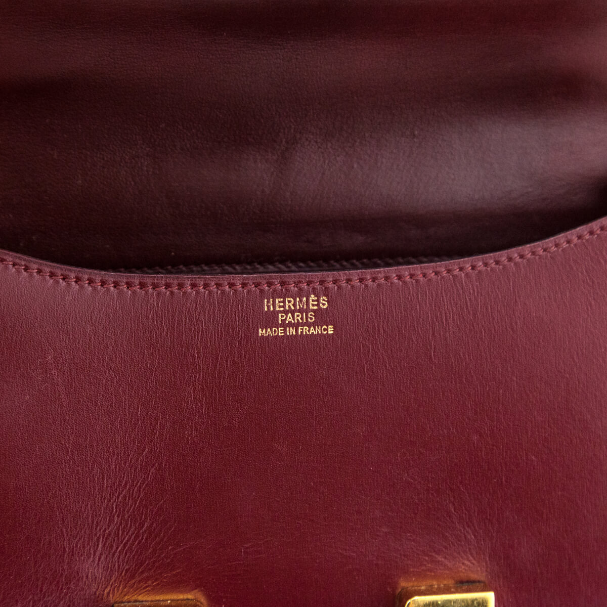 Hermes Rouge H Box Calf Vintage Constance 23 - Love that Bag etc - Preowned Authentic Designer Handbags & Preloved Fashions