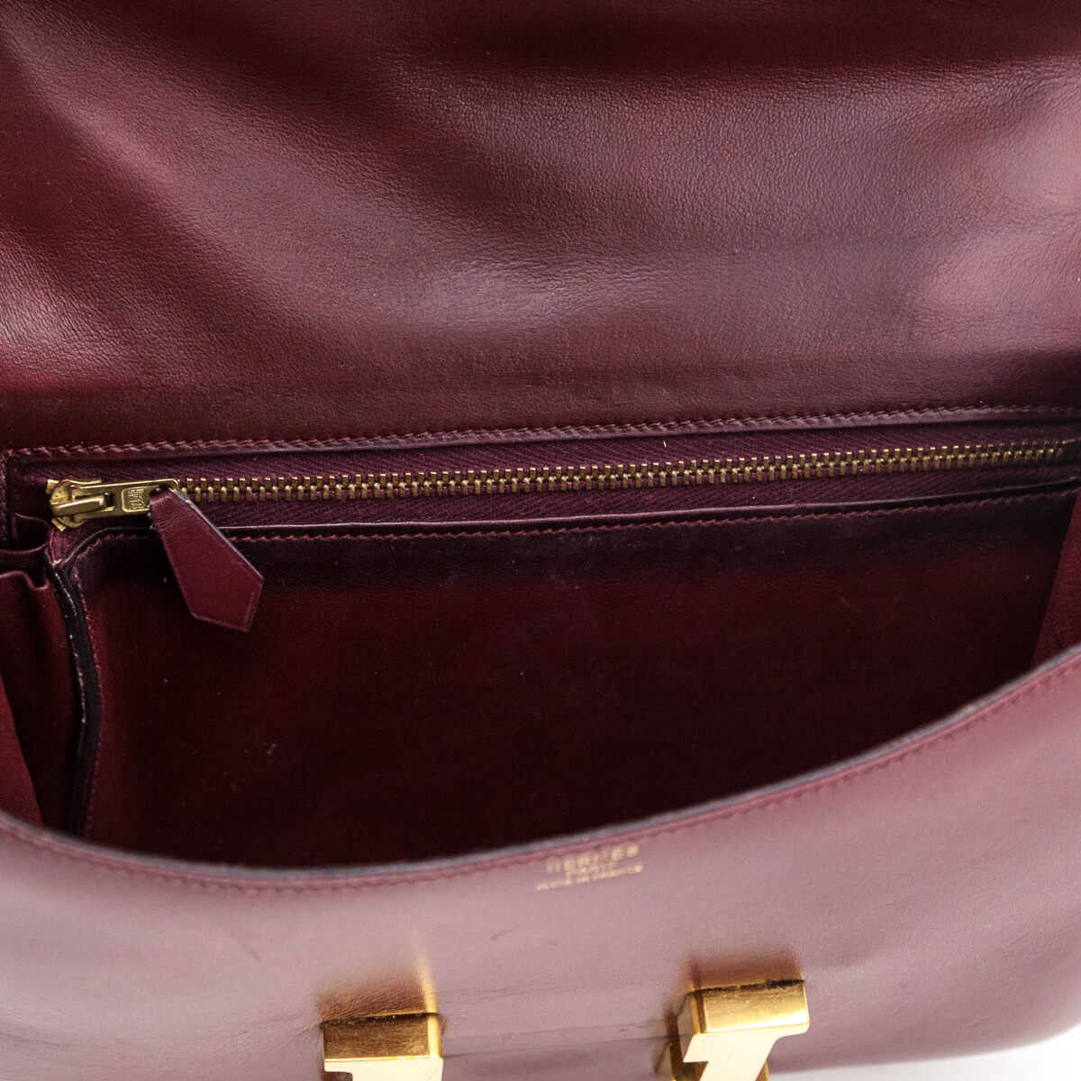 Hermes Rouge H Box Calf Vintage Constance 23 - Love that Bag etc - Preowned Authentic Designer Handbags & Preloved Fashions