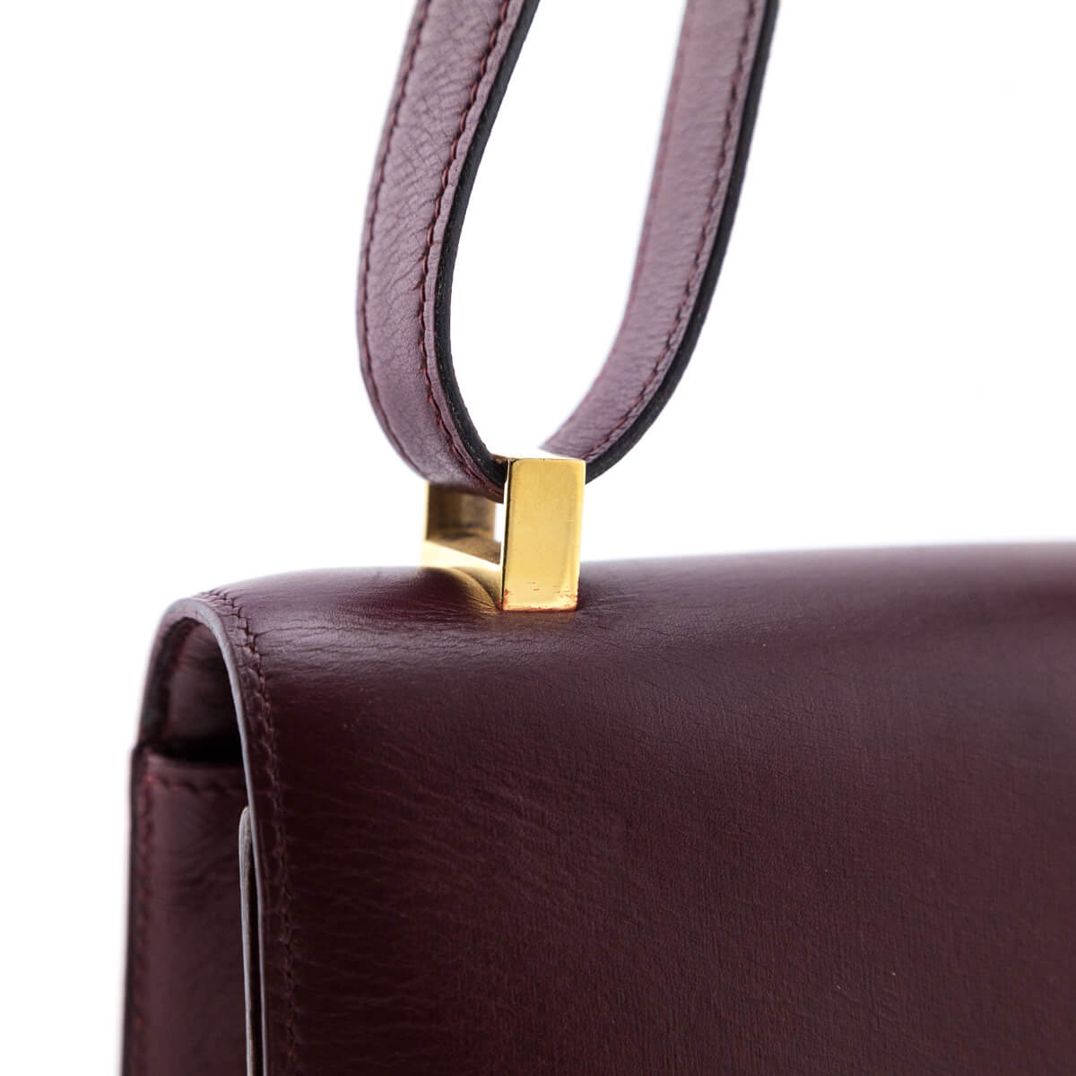 Hermes Rouge H Box Calf Vintage Constance 23 - Love that Bag etc - Preowned Authentic Designer Handbags & Preloved Fashions