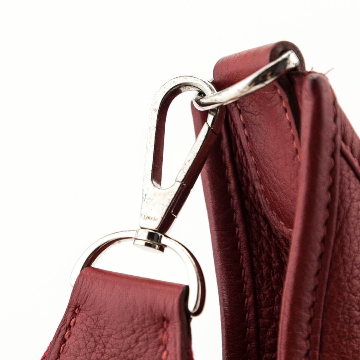 Hermes Rouge Hermes Clemence Evelyne III PM - Love that Bag etc - Preowned Authentic Designer Handbags & Preloved Fashions