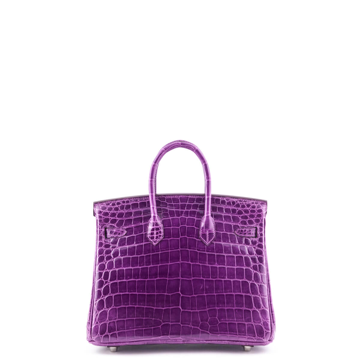 Hermes Violet Niloticus Crocodile Birkin 25 - Love that Bag etc - Preowned Authentic Designer Handbags & Preloved Fashions