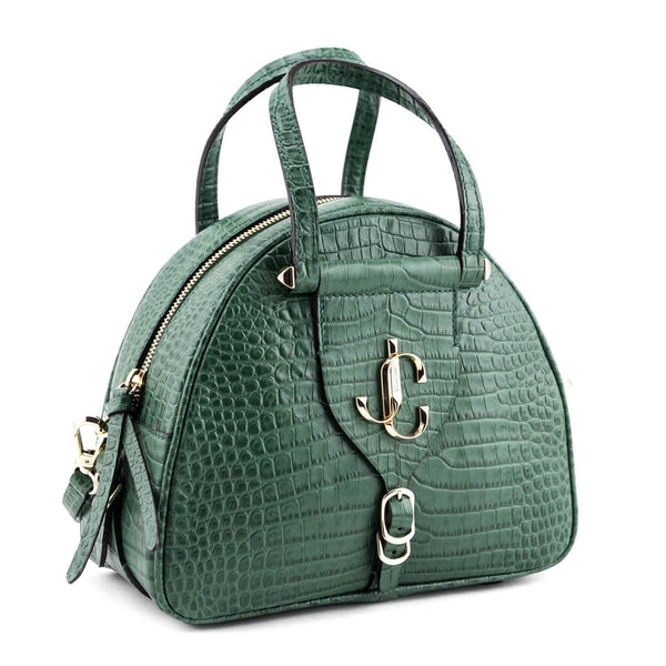 Women's Luxury Bags - Jimmy Choo Green Croc Shoulder Bag