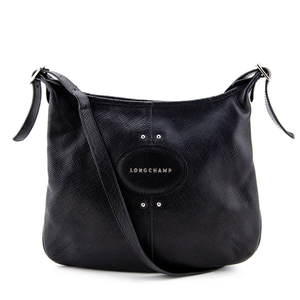 Leather crossbody bag Longchamp Black in Leather - 11964094