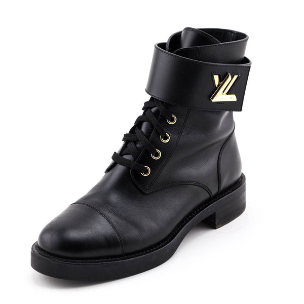 Louis Vuitton Black Calfskin Wonderland Ranger Boots - LV Canada