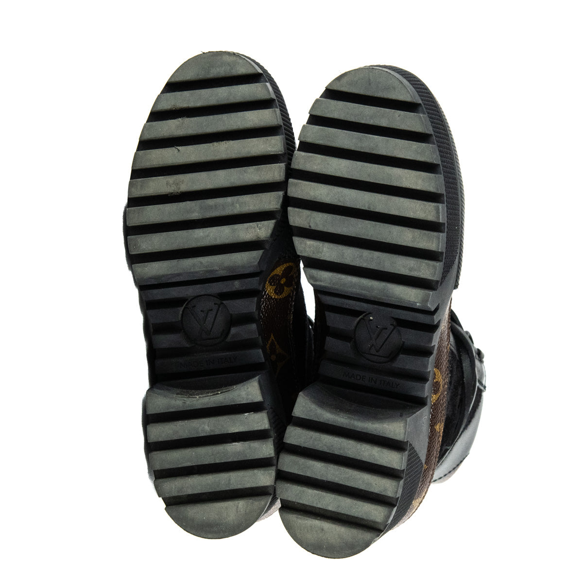 Louis Vuitton Black Suede & Monogram Laureate Desert Boots Size US 5 | EU 35 - Love that Bag etc - Preowned Authentic Designer Handbags & Preloved Fashions
