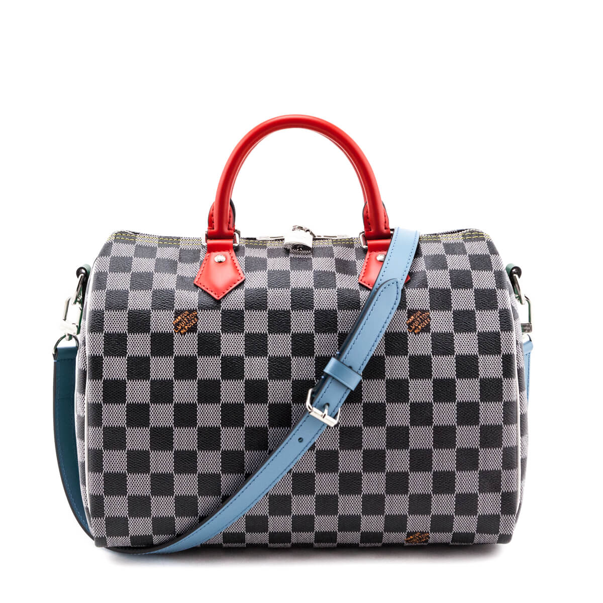 Louis Vuitton Black & White Damier Speedy Bandouliere 30 - Love that Bag etc - Preowned Authentic Designer Handbags & Preloved Fashions