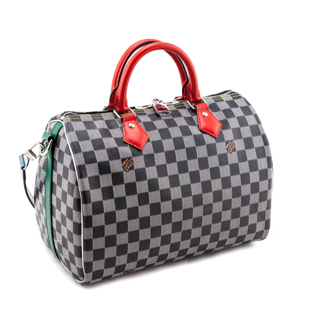 Louis Vuitton Black & White Damier Speedy Bandouliere 30 - Love that Bag etc - Preowned Authentic Designer Handbags & Preloved Fashions