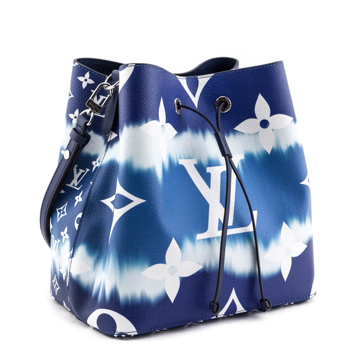 Louis Vuitton Blue Giant Monogram Escale Neonoe MM - Love that Bag etc - Preowned Authentic Designer Handbags & Preloved Fashions