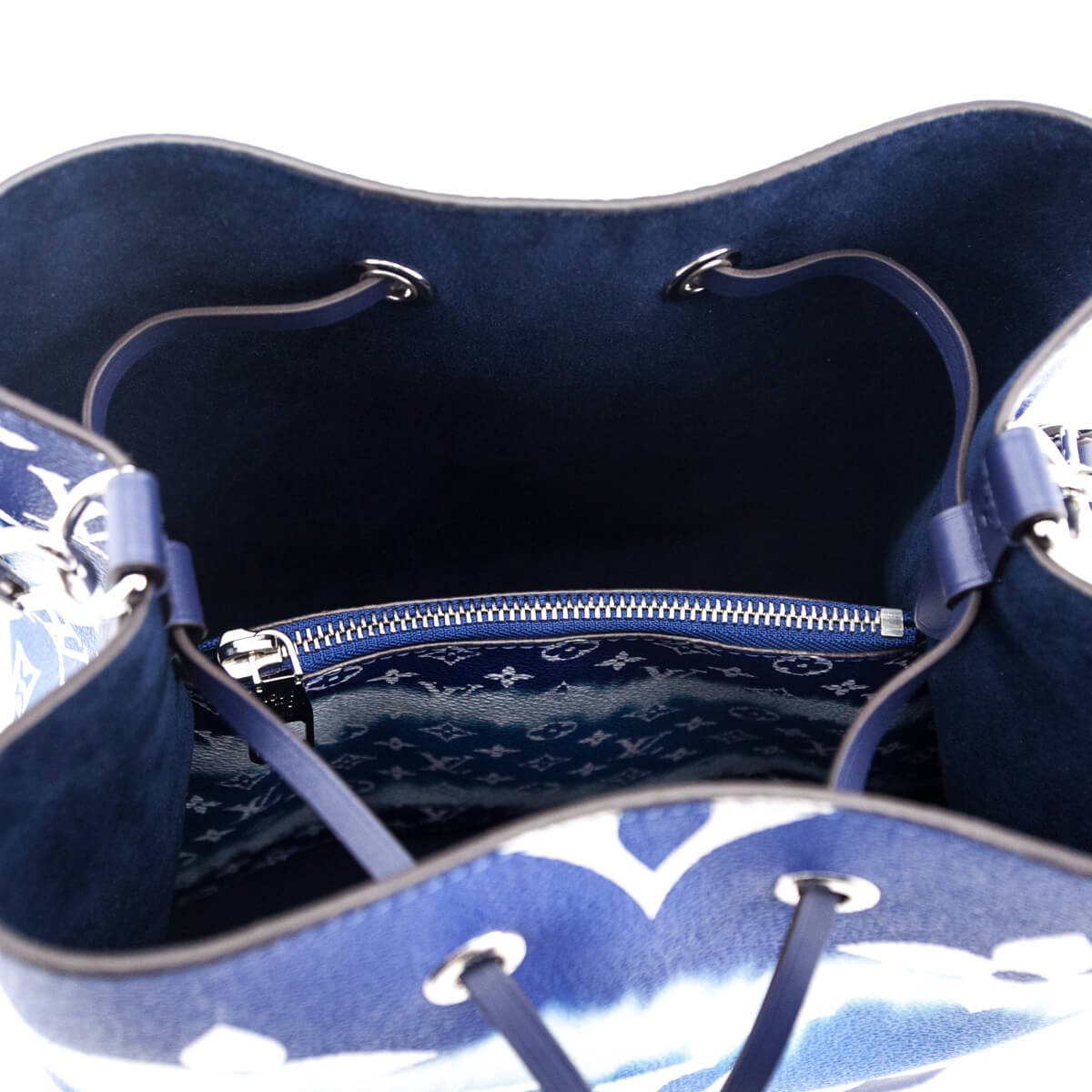 Louis Vuitton Blue Giant Monogram Escale Neonoe MM - Love that Bag etc - Preowned Authentic Designer Handbags & Preloved Fashions