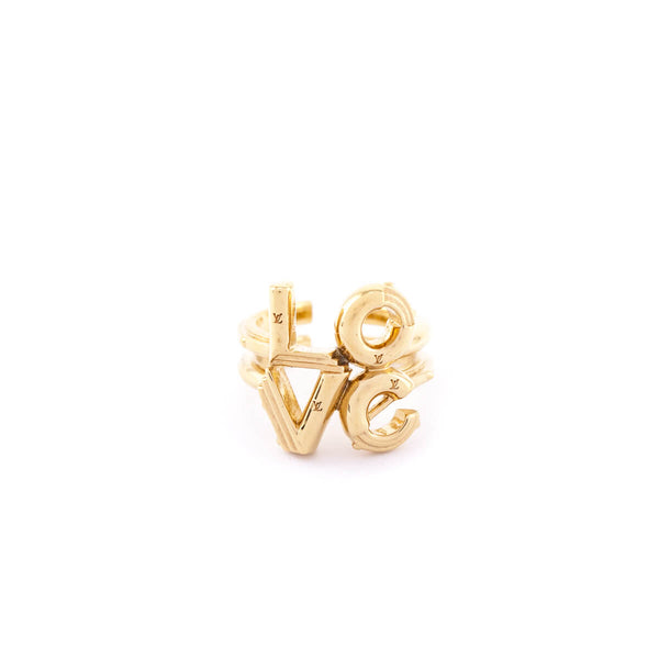 LOUIS VUITTON LV and Me Love Ring M Gold 397912