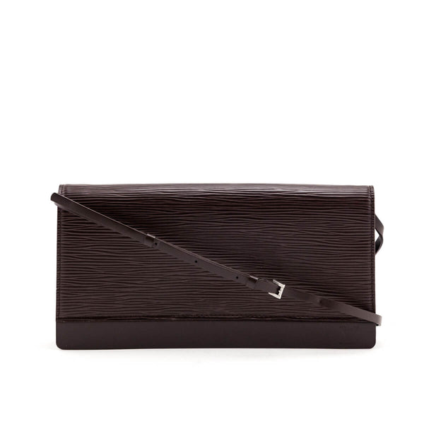 Louis Vuitton Moka Epi Leather Honfleur Clutch Bag - Yoogi's Closet