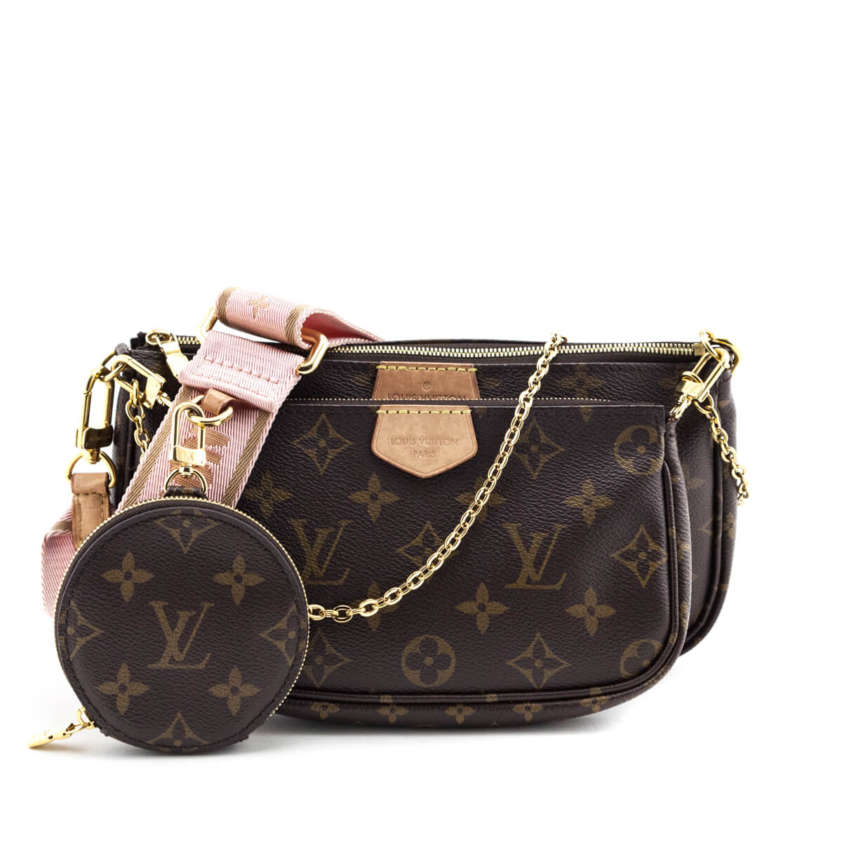 Louis Vuitton Monogram Light Pink Multi Pochette Accessoires - Love that Bag etc - Preowned Authentic Designer Handbags & Preloved Fashions