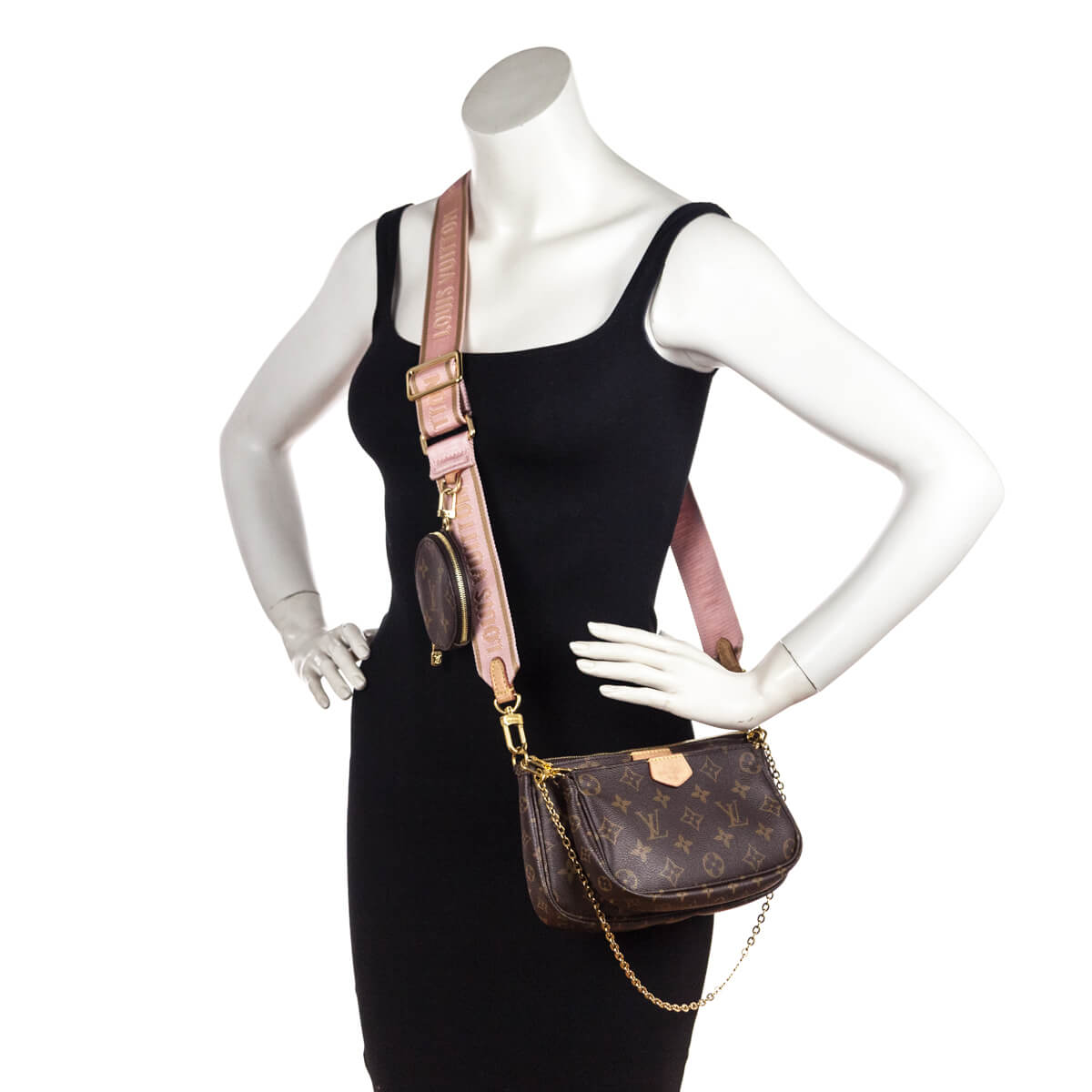 Louis Vuitton Monogram Light Pink Multi Pochette Accessoires - Love that Bag etc - Preowned Authentic Designer Handbags & Preloved Fashions