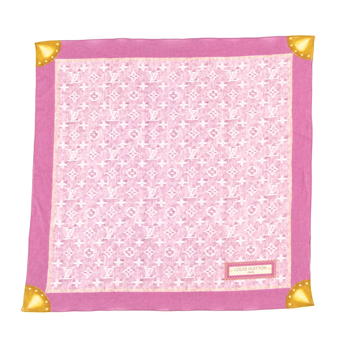 Louis Vuitton Pink Monogram Cotton Bandana - Secondhand LV Canada