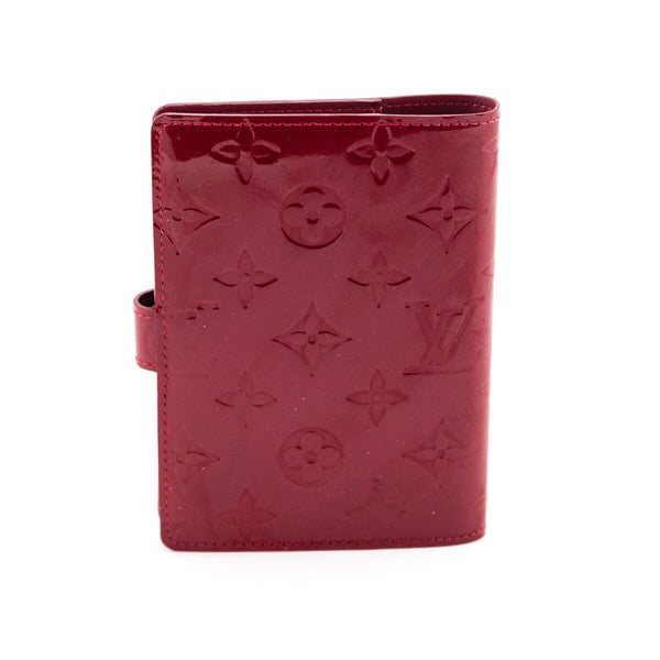 Louis Vuitton Monogram Vernis Agenda PM Notebook Cover R21016 Pom d'Amour  (Red) LOUIS VUITTON Women's