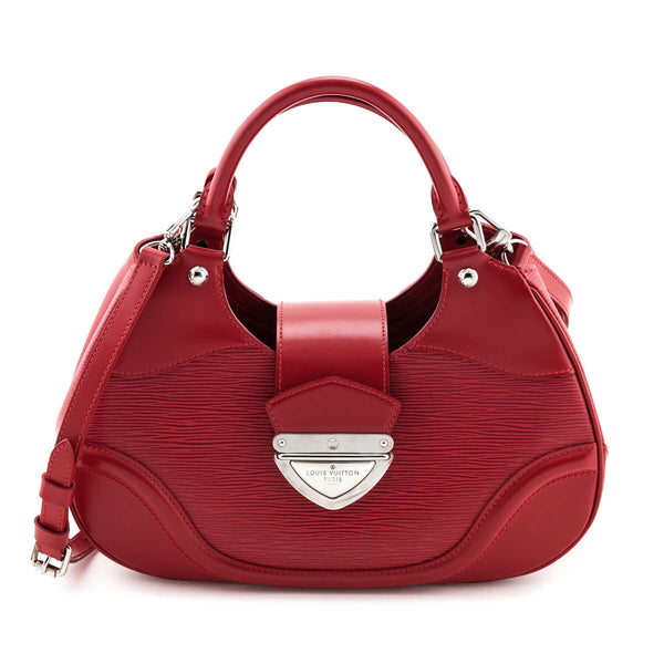 Montaigne vintage leather handbag Louis Vuitton Red in Leather - 30090825
