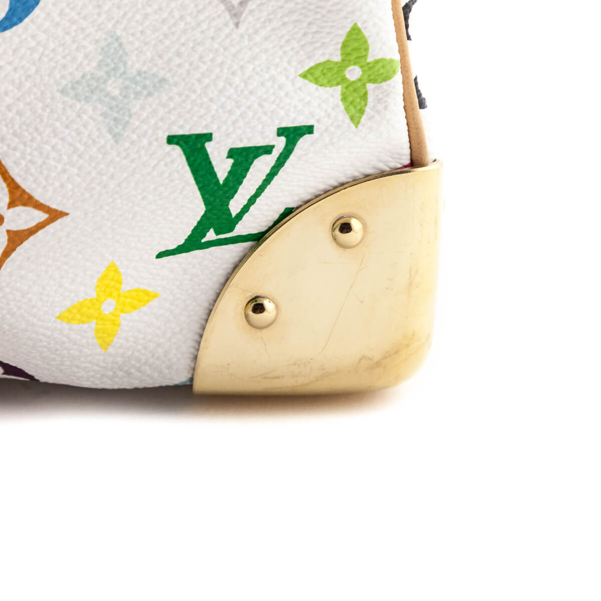 Louis Vuitton White Monogram Multicolore Speedy 30 - Love that Bag etc - Preowned Authentic Designer Handbags & Preloved Fashions