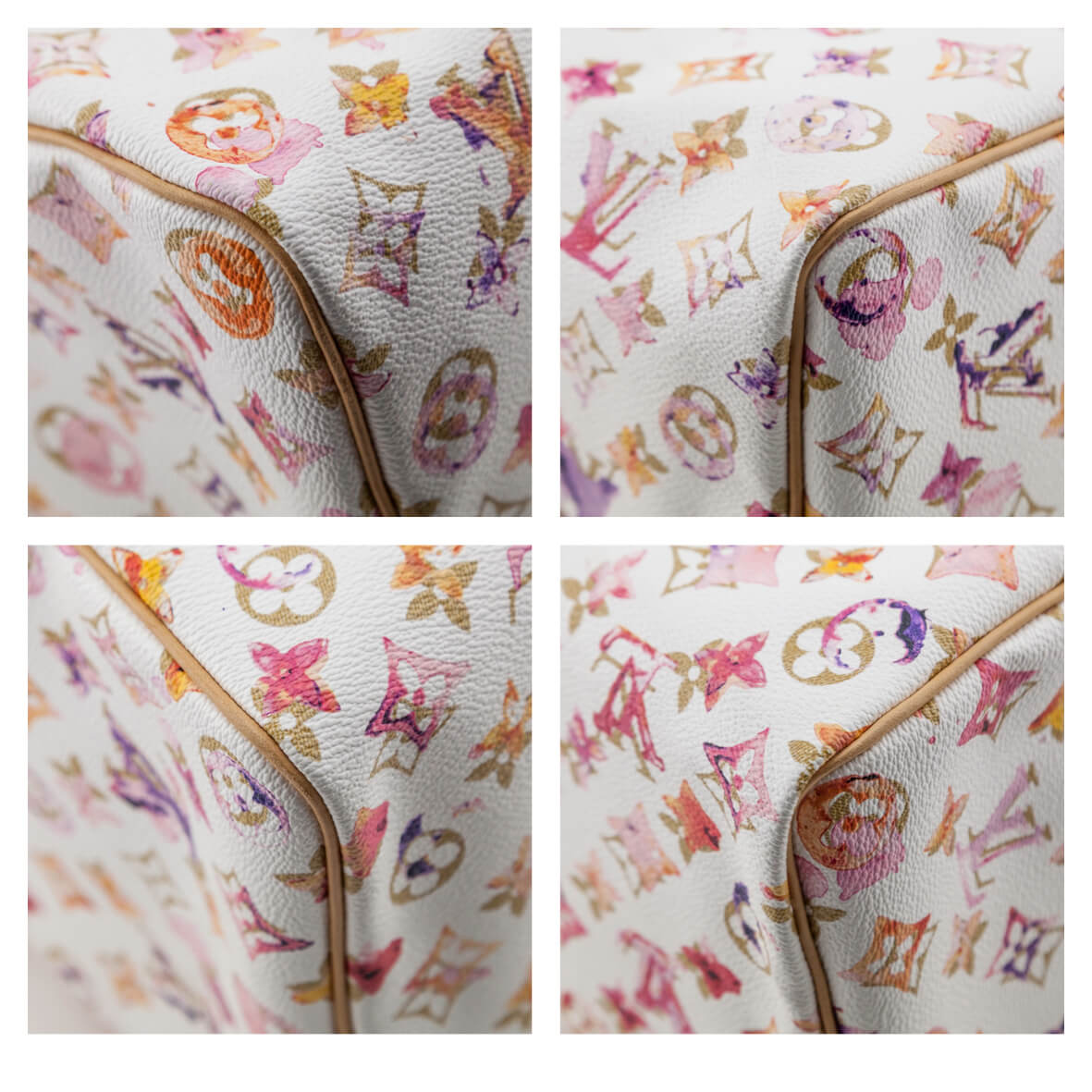 Louis Vuitton White Watercolor Aquarelle Speedy 35 - Love that Bag etc - Preowned Authentic Designer Handbags & Preloved Fashions