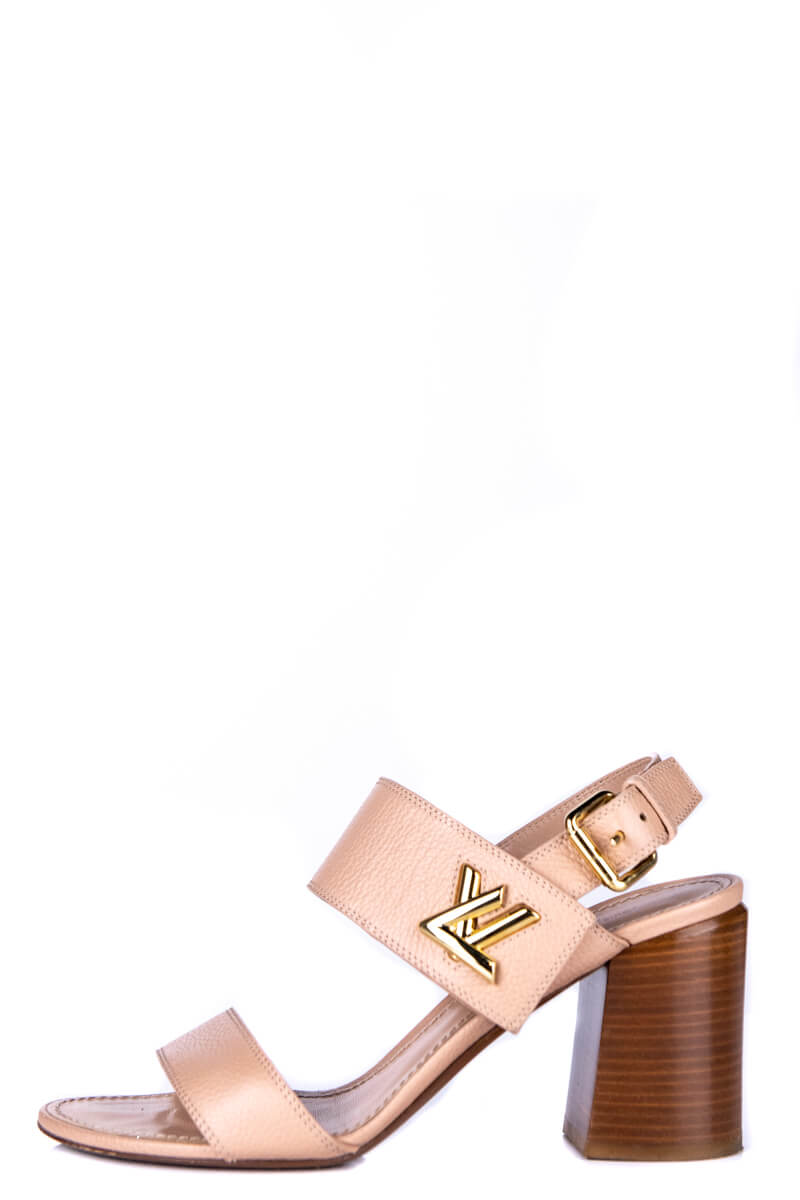 Louis Vuitton Beige Leather Horizon Sandals Size 9 | EU 39 - Love that Bag etc - Preowned Authentic Designer Handbags & Preloved Fashions