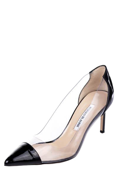 Manolo blahnik peep toe pumps on sale