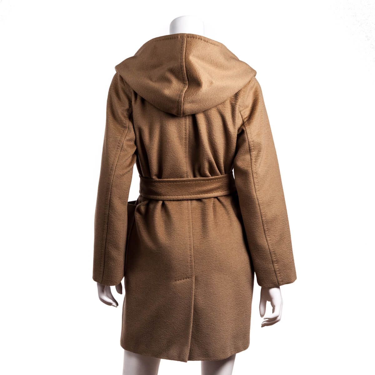 Max Mara Camel Rialto Short Hooded Coat Size M | US 8 - Love that Bag etc - Preowned Authentic Designer Handbags & Preloved Fashions