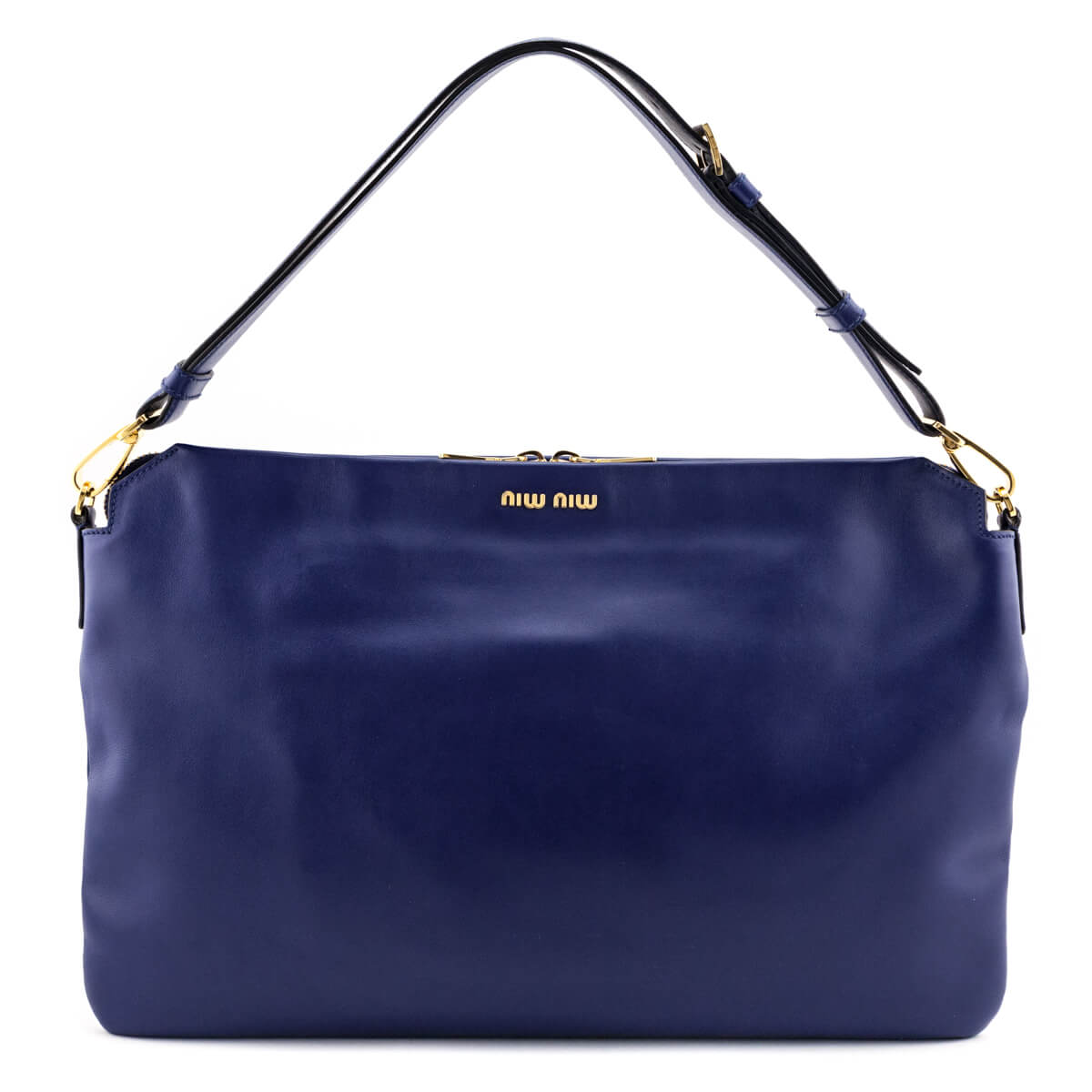 Miu Miu Blue Soft Calfskin Cloud Hobo - Love that Bag etc - Preowned Authentic Designer Handbags & Preloved Fashions