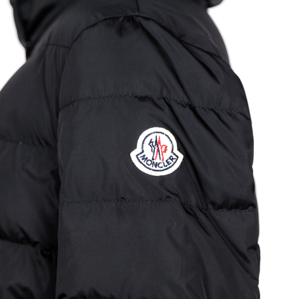 Moncler Black Nylon Flammette Down Coat Size M | 2 - Love that Bag etc - Preowned Authentic Designer Handbags & Preloved Fashions