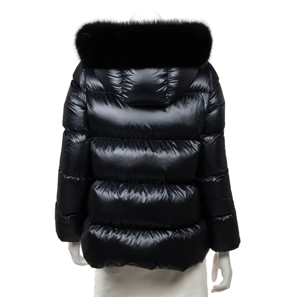 Moncler Black Quilted Serifur Fur Trim Hooded Down Parka Size S | 1 - Love that Bag etc - Preowned Authentic Designer Handbags & Preloved Fashions