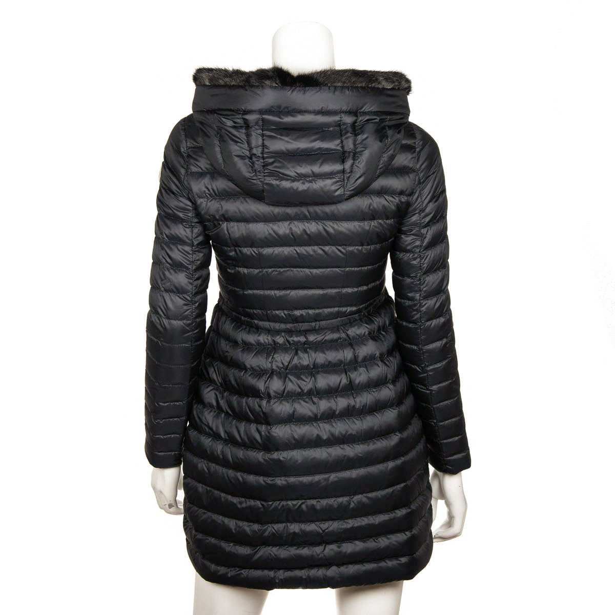 Moncler Black Mink Trimmed Barbel Down Quilted Coat Size XXS | 00 - Love that Bag etc - Preowned Authentic Designer Handbags & Preloved Fashions