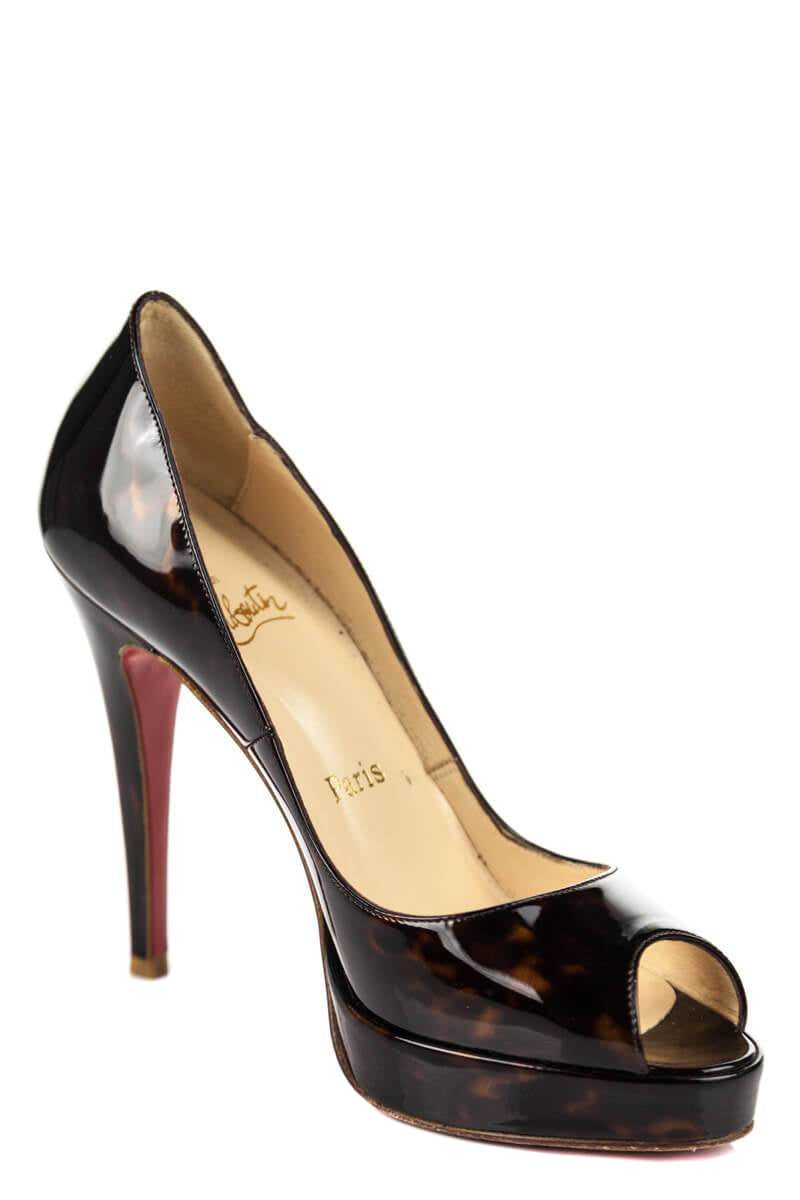 Christian Louboutin Brown Patent Leather YoYo Pumps Size 7 | EU 37 - Love that Bag etc - Preowned Authentic Designer Handbags & Preloved Fashions