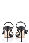 Valentino Black Satin Bow Sandals Size US 5 | EU 35 - Love that Bag etc - Preowned Authentic Designer Handbags & Preloved Fashions