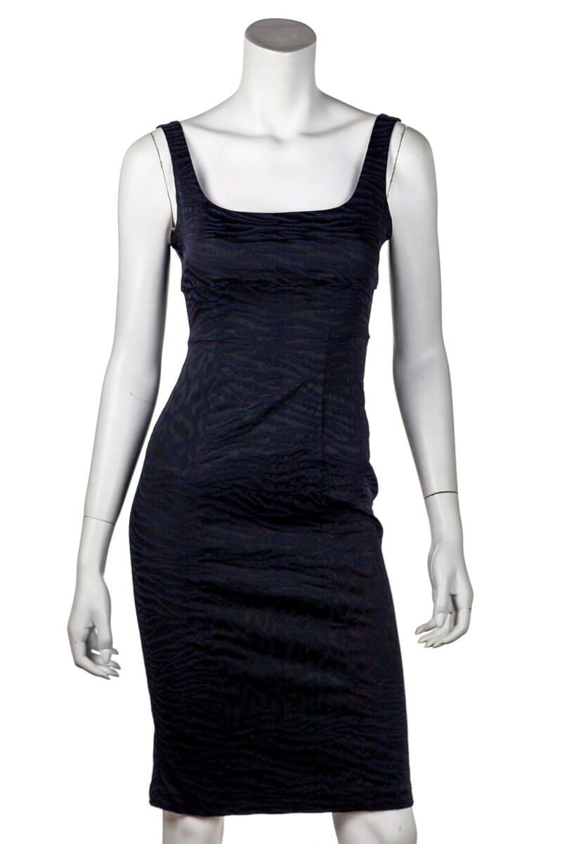 Diane von Furstenberg Black and Navy Bridget Bodycon Dress Diane von Furstenberg Black and Navy Bridget Bodycon Dress