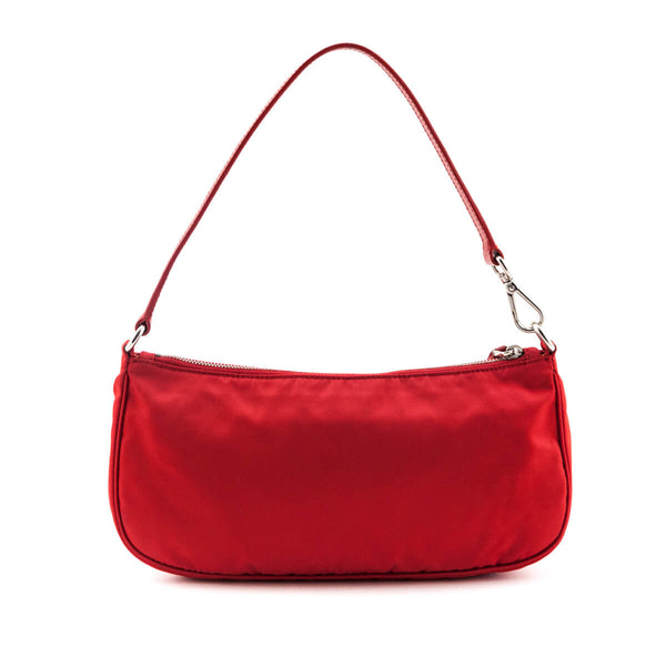 Prada Red Nylon Pochette - Shop Secondhand Prada Handbags Canada