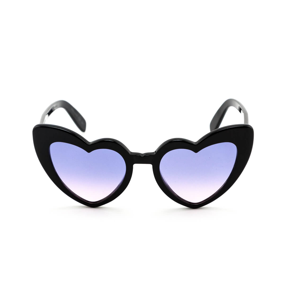 Saint Laurent Black Acetate Heart Frame Loulou Sunglasses 