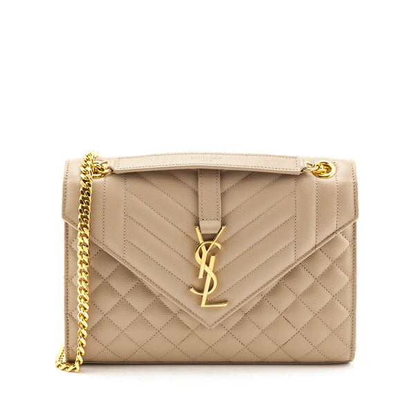 Ysl envelope dark beige Clearance