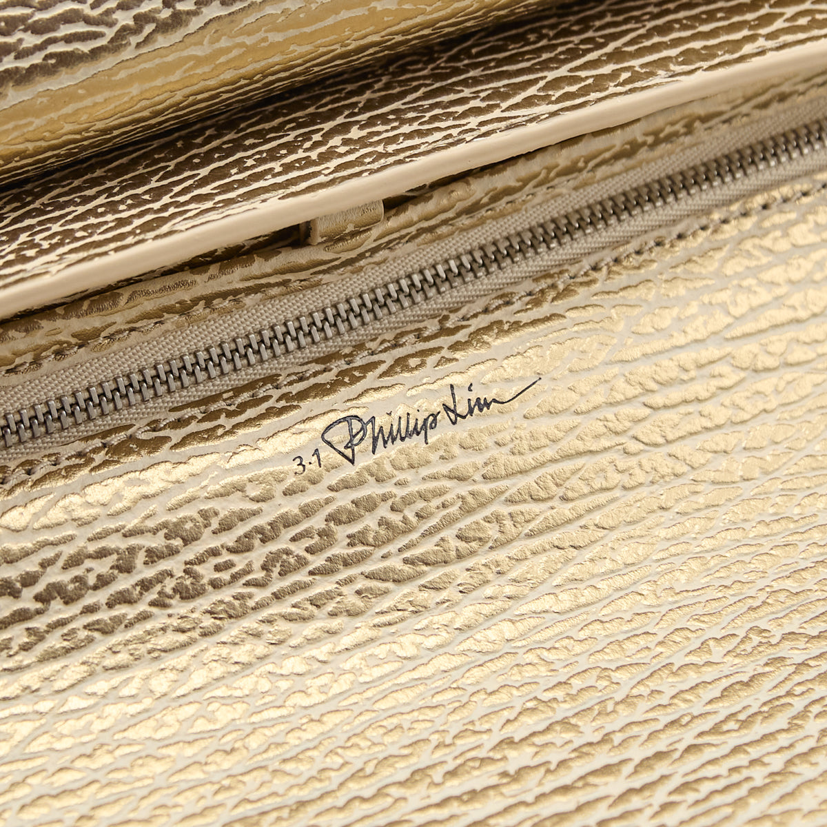3.1 Phillip Lim Nude Platinum Textured Calfskin Medium Pashli Satchel - Love that Bag etc - Preowned Authentic Designer Handbags & Preloved Fashions