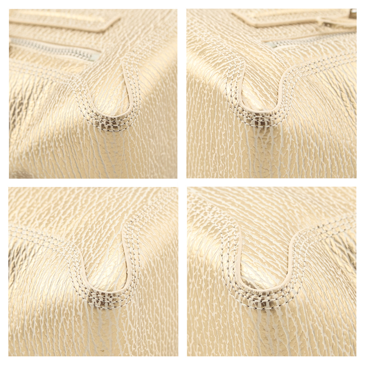 3.1 Phillip Lim Nude Platinum Textured Calfskin Medium Pashli Satchel - Love that Bag etc - Preowned Authentic Designer Handbags & Preloved Fashions