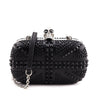Alexander McQueen Black Nappa Studded Britannia Skull Box Clutch - Love that Bag etc - Preowned Authentic Designer Handbags & Preloved Fashions
