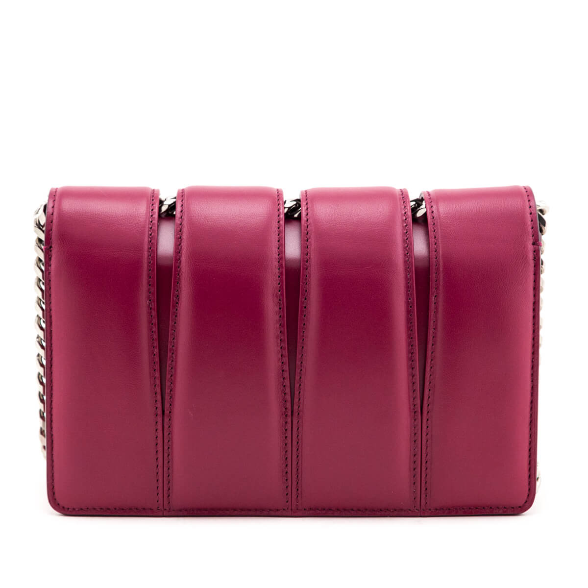 Alexander McQueen Raspberry Calfskin The Slash Bag - Love that Bag etc - Preowned Authentic Designer Handbags & Preloved Fashions