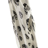 Alexander McQueen White & Black Silk Skull Print Scarf - Love that Bag etc - Preowned Authentic Designer Handbags & Preloved Fashions