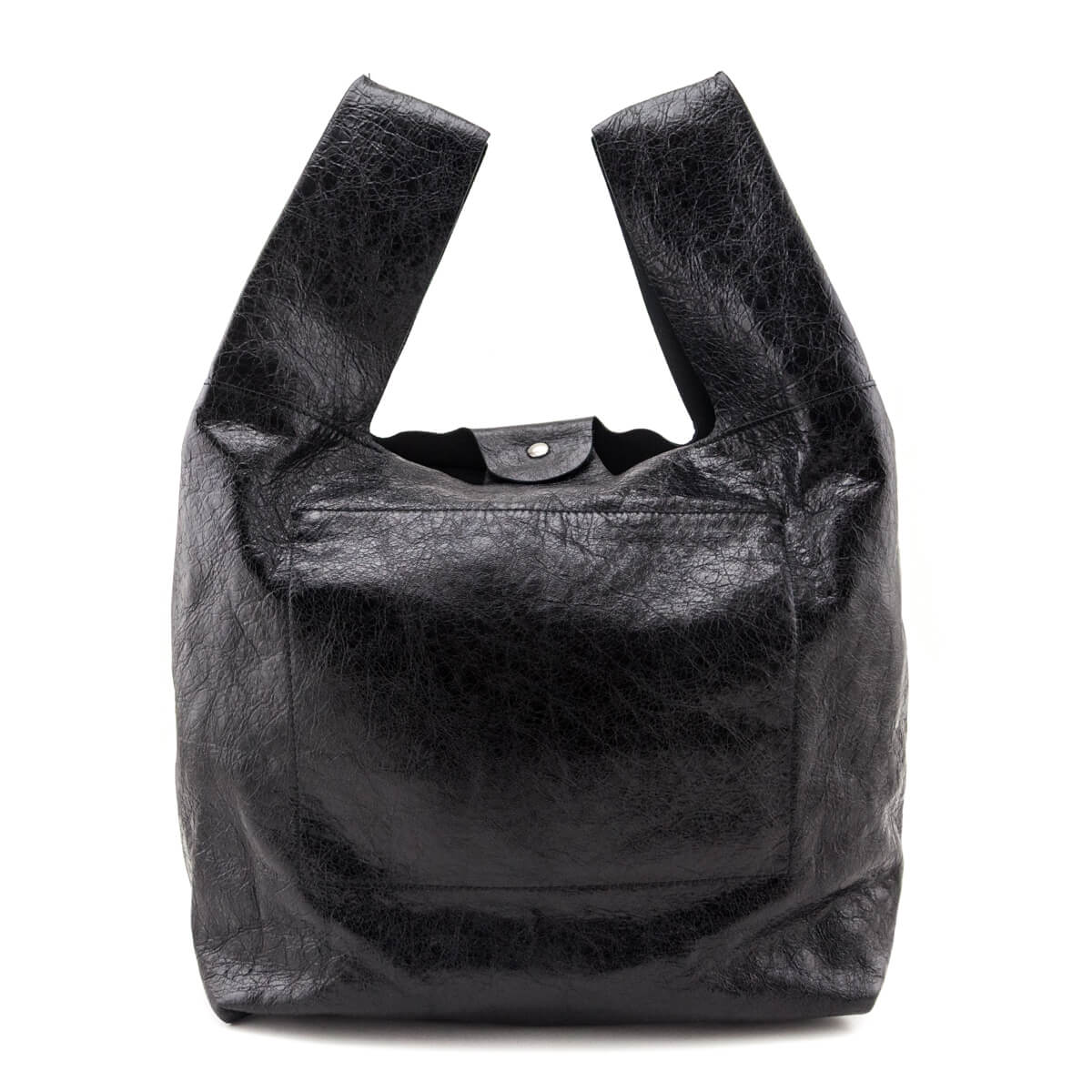 Balenciaga Black Agneau Arena Le Cagole Tote - Love that Bag etc - Preowned Authentic Designer Handbags & Preloved Fashions