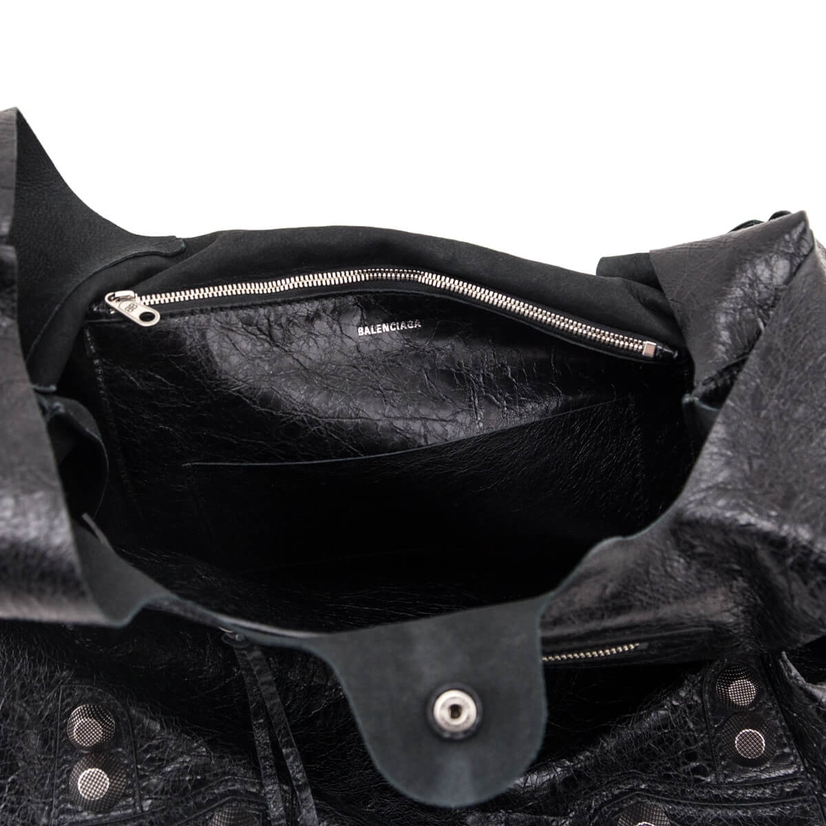 Balenciaga Black Agneau Arena Le Cagole Tote - Love that Bag etc - Preowned Authentic Designer Handbags & Preloved Fashions