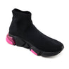 Balenciaga Black & Pink Speed Trainer Bubble Heel Sock Sneakers Size US 7 | EU 37 - Love that Bag etc - Preowned Authentic Designer Handbags & Preloved Fashions